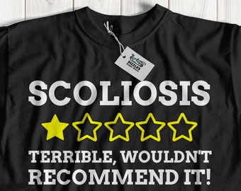 Camiseta unisex divertida para la escoliosis / Ideas de regalos para el dolor de espalda / Regalos de espina bífida, parálisis cerebral y lesión de la médula espinal