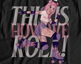 Zo rollen we! Roller Skate T-Shirt, Cadeau voor een Rollerskater Shirt, Roller Skating Gift Ideas, Roller-skates Geschenken
