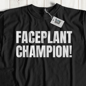 Faceplant Champion! Unisex Funny Hurdles T-Shirt, Running Track & Field Gifts