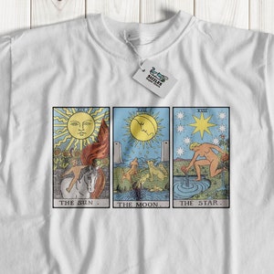Maglietta unisex The Sun The Moon The Star Tarocchi / Maglietta carina con Tarocchi