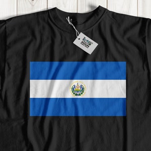 El Salvador flag t-shirt | El Salvador tshirt | flag of El Salvador t shirt | Blue and white flag top | El Salvadorian gift ideas