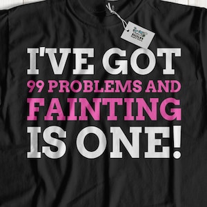 Unisex Funny Vasovagal syncope T-Shirt, Fun Fainting Shirt, Cute Neurocardiogenic Syncope Gift Ideas