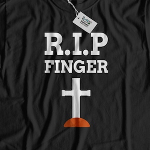 Unisex Funny Finger Amputee T-Shirt | funny Finger removal shirt | fun Finger amputation Gifts | amputee gift idea | missing finger gift