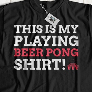 Unisex Funny Beer Pong T-Shirt | Beirut Gift Ideas | Beer Games Shirt | Freshman College Gifts