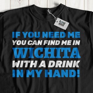 Unisex Funny Moving To Wichita T-Shirt, Gift For Someone Moving to Kansas, Kansas Vacation Shirt, I Love Wichita Gifts, Cowtown Top