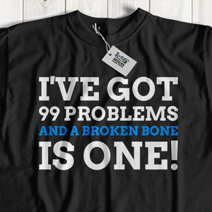 Unisex Broken Bones T-Shirt | Gebroken sleutelbeen, kraag bot, grappige gebroken arm shirt fracture get well soon gift ideeën | Gebroken beenshirt