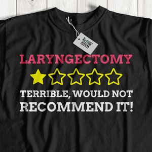 Unisex Funny Laryngeal Cancer T-Shirt | Cancerous Larynx Gift Ideas | Laryngectomy Shirt | Voice Box Removal Surgery Gifts