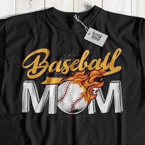 Baseball Mom T-Shirt & Baseballer Coach Gifts And Supportive Pitcher Tees