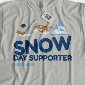 Unisex Funny Snow Day Supporter T-Shirt | Fun Sledging Shirts