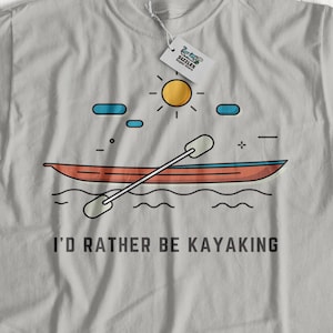 Camiseta unisex Prefiero ser kayak / Camisas divertidas de kayak y regalos de canoa