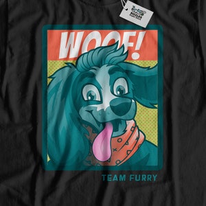 Unisex Woof! Funny Furry T-Shirt | Team Furries Gifts