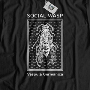 Unisex Social Wasp T-Shirt | Wasp Gift Ideas | European Wasp Shirt | Vespula Germanica Gifts