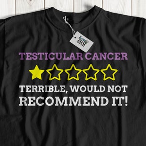 Funny Testicular Cancer T-Shirt | Testicle Surgery Gift Ideas | Radical Inguinal Orchiectomy Gifts | Cancerous Testes Shirt