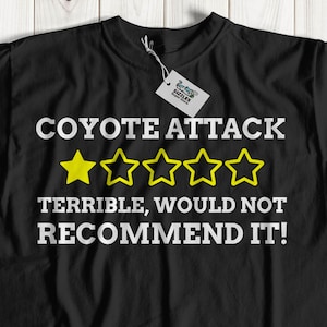 Unisex Funny Coyote T-Shirt | Coyote Attack Shirt | Wolf Gift Ideas Mammalia, Canidae Gifts