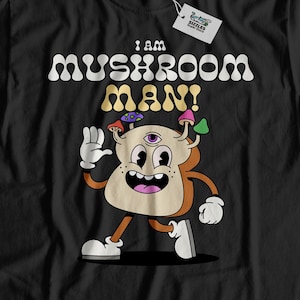 I Am Mushroom Man! Unisex Funny Mushroom T-Shirt & Mycology Gifts For Mycologist
