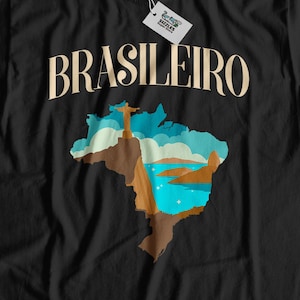 Unisex Brasileiro T-Shirt | Brazilian Gift Ideas | Cute Brasil Gifts | Christ the Redeemer Shirt Rio de Janeiro