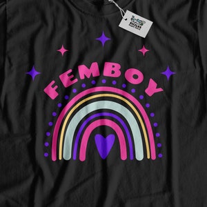 T-shirt unisexe mignon Femboy et cadeaux Rainbow Femboi