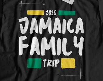 2025 Jamaica Family Trip T-Shirt And Group Jamaican Vacation Gifts