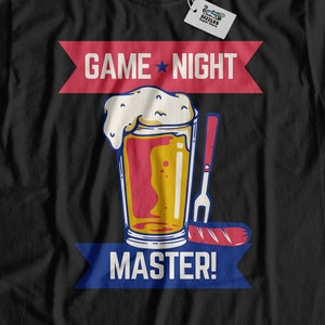 Game Night Master T-Shirt & Family Quiz Games Gifts