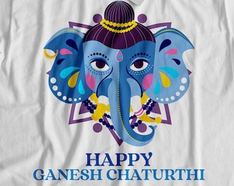 Unisex Funny Ganesh T-Shirt, Ganesh Chaturthi Gift Ideas, Hindu God Shirt, The Remover Of Obstacles, Vinayaka Chaturthi Gifts