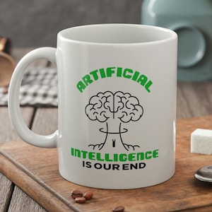 Artificial Intelligence Mug 11oz 330ml Mushroom Cloud Mugs & AI Gifts