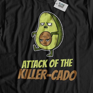 Attack Of The Killer-Cado Funny Avocado T-Shirt & PT Halloween Fitness Gifts