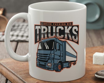 Lustige LKW-Fahrer-Tasse 11oz 330ml Trucker-Geschenke & LKW-LKW-Tassen