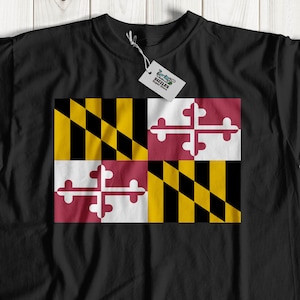Maryland Flag t shirt | Maryland Flag shirt | Maryland flag top | Maryland flag t shirts | State of Maryland tshirt | unisex Maryland tshirt