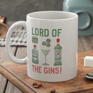 Funny Gin Mug 11oz 330ml Lord Of The Gins!