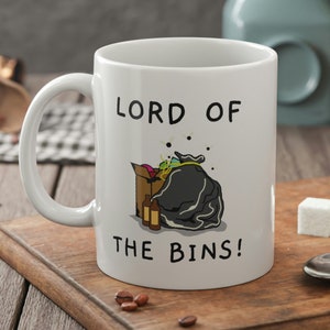 Lord Of The Bins! Funny Binman Mug 11oz 330ml Trash Collector Gifts & Garbage Man Mugs