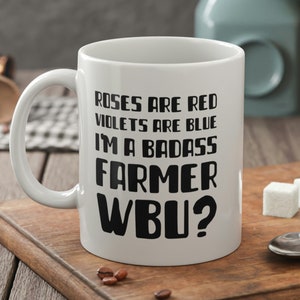 I&#39;m A Badass Farmer Mug 11oz 330ml Funny Farmers Mugs