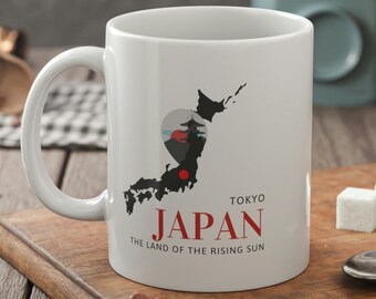 Tokyo Japan The Land Of The Rising Sun Mug 11oz 330ml Japanese Gifts