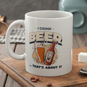 Cool Beer Mug 11oz 330ml Beer Gifts For Brother, Boyfriend, Husband Or Grandpa