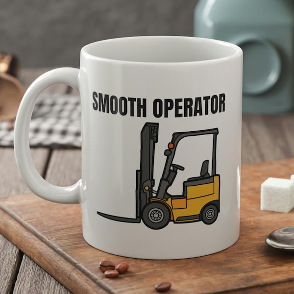 Funny Forklift Operator Mug 11oz 330ml Fork Truck Mugs