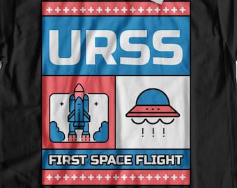 Camiseta unisex de cosmonauta del primer vuelo espacial - Regalo de Yuri Gagarin de la URSS