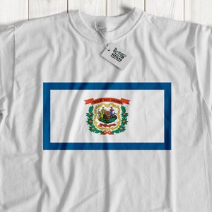 West Virginia Flag tshirt | West Virginia flag top | West virginia flag tshirts | State of West Virginia tshirt | unisex West Virginia top