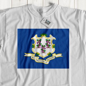 Connecticut Flag t shirt | Connecticut Flag shirt | Connecticut flag top | Connecticut flag tshirts | State of Connecticut tshirt