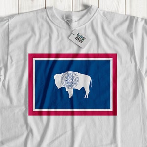 Wyoming Flag tshirt | Wyoming Flag shirt | Wyoming flag top | Wyoming flag tshirts | State of Wyoming tshirt | unisex Wyoming tshirt