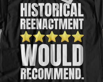 T-shirt unisex divertente di rievocazione storica. Regali di rievocazione storica della guerra civile