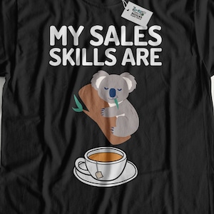 Koala tee shirt för försäljningschef, försäljningschef, gåva