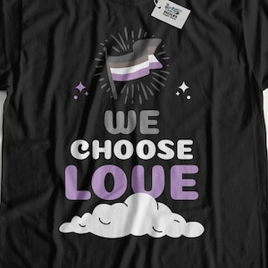 We Choose Love Funny Asexual T-Shirt | Gift For Asexuality Shirt | LGBT Asexual And Proud Gifts