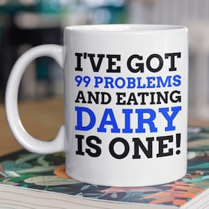 Drôle d’intolérance au lactose Mug 11oz 330ml Dairy Allergie Idées cadeaux