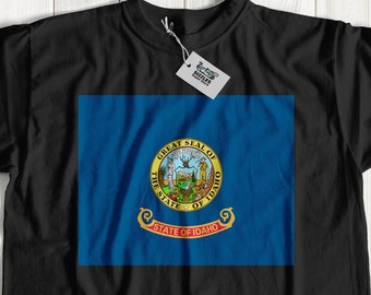 Idaho Flag t shirt | Idaho Flag shirt | Idaho flag top | Idaho flag tshirts | State of Idaho tshirt | unisex Idaho tshirt