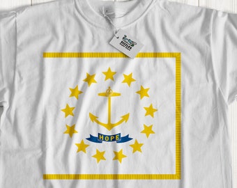 Rhode Island Flag tshirt | Rhode Island Vlag shirt | Rhode Island vlag top | Staat Rhode island tshirt | unisex rhode island tshirt
