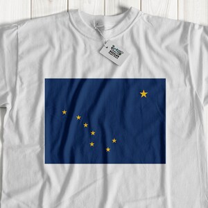 Alaska Flag t shirt | Alaskan Flag tshirt | alaska flag top | Alaska flag tshirts | State of alaska tshirt | unisex alaska tshirt
