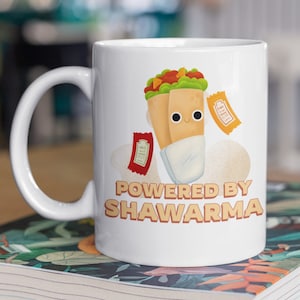 Funny Shawarma Mug 11oz 330ml Gyros Mugs, Middle Eastern Food Gifts