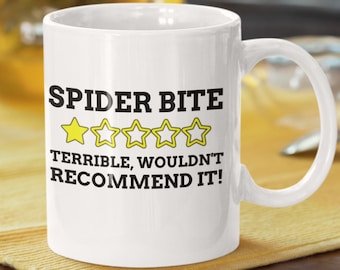 Drôle de tasse de morsure d’araignée 11oz 330ml Tarentule pour animaux de compagnie Idées cadeaux | Tasses Spiders