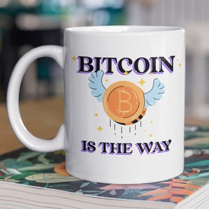 Cartoon Bitcoin Mug 11oz 330ml Cryptocurrency Gifts