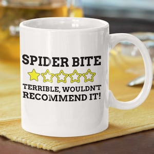 Funny Spider Bite Mug 11oz 330ml Pet Tarantula Gift Ideas | Spiders Mugs