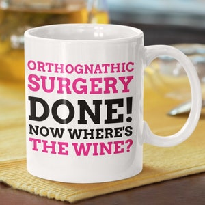 Funny Orthognathic Surgery Mug 11oz 330ml Corrective Jaw Surgery Gift Ideas | Open Bite Mugs